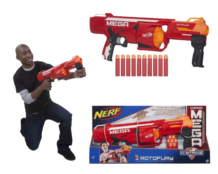 Lançador Nerf Mega Munição Rotofury Hasbro em Promoção na Americanas